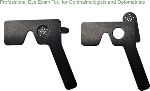 3 Pack Ophthalmic 14-Pinhole Eye Occluder for Vision Test, Portable Handheld Eye Exam Tool for Ophthalmologists Orthoptists and Optometrists Black...