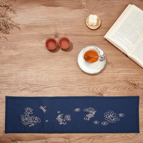 FREEBLOSS Sashiko Tea Mat Sashiko Kit with Full Sashiko Supplies Sashiko Thread and Needles Hand Sewing Kit for Adults Beginners Instructions Incl...