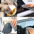 4 Pack Glass Cleaning Cloth,Reusable Sponge Dusting Cloths,Magic Cleaner Towels Lint-free Rags -Absorbent Wet Sponge Cleaning Supplies for Grime,K...