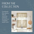 Elrene Home Fashions Cameron Linen Window Valance, 60" W x 15" L (1 Valance), Linen...