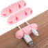 Cable Clips 3PCS Cord Wire Organizer Cable Management Holders 4 Hole Silicone Cable Harness USB Charging Accessory Cable Holder for Office and Hom...