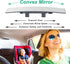 Rear View Mirror for Car,11.8" Convex Panoramic Wide Angel View Mirrors Extender,Chrome Tint Anti Glare,Universal Clip on Interior Rearview Mirror...