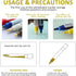 Bright Yellow Markers Easy Clean Dry Erase Markers for Black Glass Board, 2-in-1 Reversible Dual Tip - Bullet & Fine, Easy Grip Kids Liquid Chalk ...