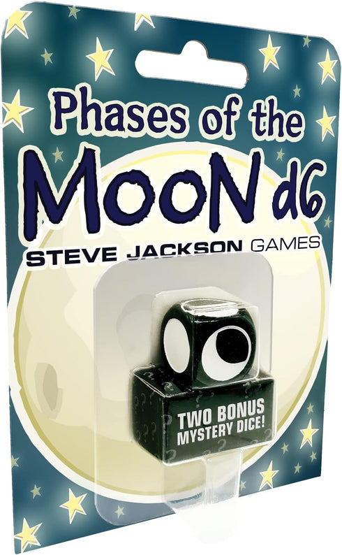 Phases of The Moon d6 | 19mm Six-Sided Die | Includes Two Mystery Dice | Tabletop Roleplaying Games | RPG | from Steve Jackson Games...