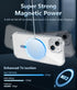 FNTCASE for iPhone 14 Phone Case: iPhone 13 Phone Clear Case Magnetic Military Grade Drop Protection Anti Yellowing Cell Phone Cover- Rugged Shock...