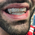 TOPGRILLZ Grillz Vampire Teeth - Silver Grills for Your Teeth Diamond Grillz for Women Men 18K Gold Plated Iced out Hip Hop Rapper Costume Cosplay...