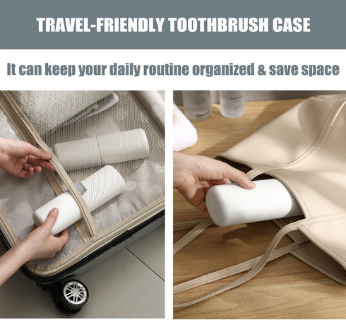 Toothbrush-Travel-Case-minimalist, Small-Toothbrush-Holder-Easy-Cleaning, Comfortable-Portable-Toothbrush Travel-Container-For-Camping-School-Trip...