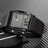 FANMIS Men's Rectangle Dial Sports Wrist Watches with 7 Colors Optional LED Backlight Multifunctional Alarm Stopwatch 12/24H Rubber Strap Watch...