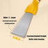 Copper Wire Brush with Scraper - 2-in-1 Dual-Head Cleaning Tool for Kitchen, Bathroom, Garage and More - Ergonomic TPR Handle (Green)...