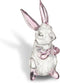 HDCRYSTALGIFTS 3.5inch Crystal Rabbit Bunny Figurine Collectibles Spring Easter Bunny Decorations Glass Art Animal Paperweight Easter Home Decor C...