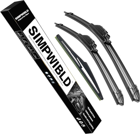 SIMPWIBLD 3 wipers Replacement for 2004-2010 Toyota Sienna/2010-2015 Toyota Prius Windshield Wiper Blades Original Equipment Replacement 26"+19"+1...
