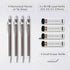MozArt Mechanical Pencil Set with Case - 4 Sizes: 0.3, 0.5, 0.7 & 0.9mm with 30 HB Lead Refills Each & 4 Eraser Refills -Sketch, Drafting, Art, Dr...
