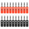 20pcs 4mm Banana Plug Audio Speaker Cable Connector Male Audio Speaker Cable Connector Support 12 AWG to 20 AWG Wires, 10pcs Red + 10pcs Black...