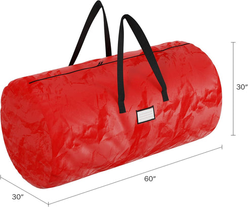 Christmas Tree Storage Bag - Polypropylene Tote with Zipper for Holiday Decorations, Inflatables, Garland and 12-Ft Artificial Trees by Elf Stor (...