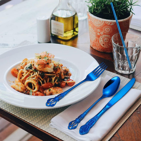AARAINBOW 7 Pieces Stainless Steel Flatware Set Portable Reusable Cutlery Set Travel Utensils Set Including Chopsticks Knife Fork Spoon Straws Cle...