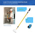 Baseboard Cleaning Brush | Attach to Broom Mop or Extension Pole | Absorbent Microfiber | for Paint Cleanup, Washing Walls, Baseboards, Ceiling, F...