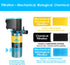 AquaMiracle Fish Tank Filter Replacement Sponges, Aquarium Filter Replacement Parts, Including 2 x Fine Sponge, 2 x Coarse Sponge & 4 x Carbonized...