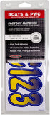 Hardline Products Series 200 Factory Matched 3-Inch Boat & PWC Registration Number Kit, Yellow/Purple - YEPUG200...