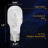 Landscape Low Voltage - 12 Volt 11W - T5 Wedge Bulbs - Compatible with Malibu Lights - Garden - Deck Light Bulbs - Yard Bulbs - 10 Pack (Clear)...