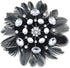 Alilang Crystal Black Faux Bird Feather Pearl Bead Fashion Pin Brooch...