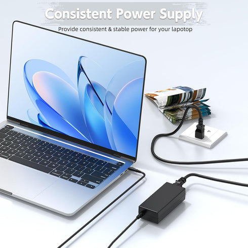 65W Laptop Charger Compatible with HP 2000 2000-2B19WM, 2000-2D19WM, 2000-2C29WM, 2000-2D49WM; Power Adapter Replacement for Pavilion DV7 DV6 G6 G...