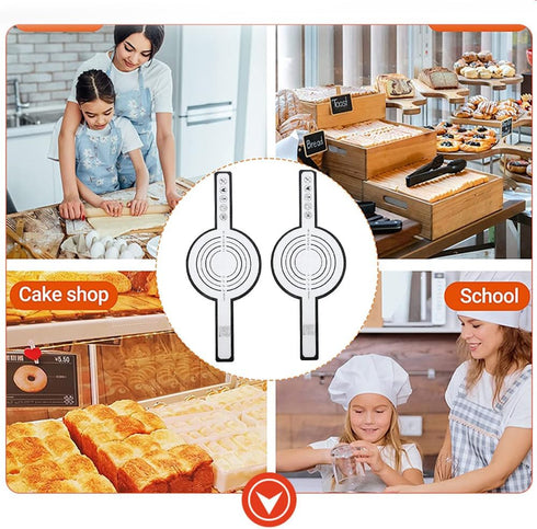 Silicone Baking Mat 8.3 Inches Silicone Bread Sling,Dough Mat for Dutch Oven Sourdough Bread Baking Mat With Long Handle Silicone Bread Sling, Reu...