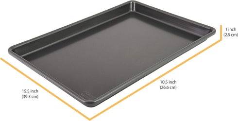 Chicago Metallic Pro Non-Stick Jelly Roll Baking Pan, 15.5-Inch...