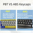 Blue Pudding Keycaps, Dye Sub PBT Keycaps,Custom Keycaps for Mechanical Gaming Keyboard,Shine Through Keycaps,Compatiability for 100%, 95%,80%,75%...