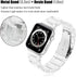 V-MORO Resin Bands Compatible with Apple Watch Band 42mm/41mm/40mm Series 10/9/8/7 Fashion Lightweight Bracelet Replacement with Stainless Steel B...