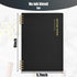 Black Spiral Notebook, College Ruled A5 Notepad Journal Notebook with Waterproof Cover 80 Sheets/160 Pages for Travel School Meetings Office...