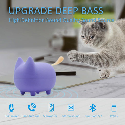 Portable Bluetooth Speakers, Mini Wireless Speakers with Clarity Stereo, Super Bass,TWS Pairing,Built-in Mic,40H Playtime,BT5.3,Powerful Room-Fill...