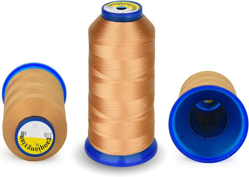 Heavy Duty Thread 1800 Yards Size T70#69 210D/3 All Purpose High Strength Polyester Sewing Thread for Weaves, Upholstery, Jeans and Weaving Hair, ...