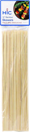 HIC Kitchen Bamboo BBQ Kabob Grill Skewers - 12-Inch Long, Set of 100 - Eco-Friendly, Food-Safe, Ideal for Grilling, Roasting, and More - Perfect ...