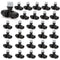 1/4 Inch Drip Irrigation Misting Nozzles Fittings, 30 Pieces Three-Way Atomizing Nozzle with Anti-leak Locked Barbed Irrigation Connector for 1/4 ...