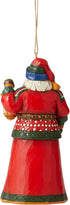 Enesco Jim Shore Heartwood Creek Lapland Santa with Lantern Hanging Ornament, 4.61 Inch, Multicolor...