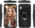 MODOS LOGICOS Case for iPhone XR, Dual Layers Shockproof Protective Case with Built-in 360 Metal Rotating Ring Kickstand, Working with Any Magneti...