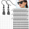 180Pcs Earring Making Kit, Earring Hooks, Hypoallergenic Earring Hooks, Stainless Steel French Earring Hooks Wire Ear Ball Hooks with Pendant Clas...