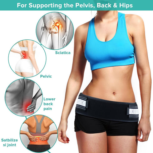 Si Belt Sciatica Pain Relief - Si Joint Belt for Women and Man,Sacroiliac Belt,Back Brace for Lower Back Pain Relief,Hip Support Brace,Hip Pain Re...