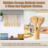 Wooden Spoons for Cooking 7-Piece - Kitchen Wooden Cooking Utensils Set with Holder Bamboo Wooden Spoons Spatula for Cooking Nonstick Bamboo Kitch...