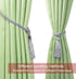Fenghuangwu Curtain Tiebacks Tassel Tie-Backs, Rope Curtain tie Backs Handmade Curtain Holdbacks Made from Polyester (Silver, 4p)...