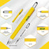 Pen Gifts for Men, Cool Gadgets 6 in 1 Multitool Pen, Stocking Stuffers for Men Women, Useful Gadgets Gift for Him Dad Husband Women on Christmas,...