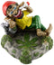 Jamaican Chilling Man with Glasses Holding Cigarette Ashtray...