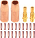 Mig Welding gun accessory11-30 0.030" kit for Forney 140 FC-i Mig gun: 20pcs Contact Tips 11-30 0.030" + 2pcs gas nozzles 21-50F + 2pcs 35-50 weld...