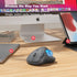 Nulea Wireless Trackball Mouse, Rechargeable Ergonomic, Easy Thumb Control, Precise & Smooth Tracking, 3 Device Connection (Bluetooth or USB), Com...