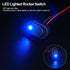 Twidec/5Pcs LED Lighted Rocker Switch Toggle 12V 30A SPST 3 Pin On-Off Blue Round Dot Switch for Car Boat Marine ASW-20D-BU...