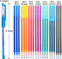 7 Colors Heat Erasable Pens for Sewing with 21 Erasable Pens Refill, 0.5mm Heat Erasable Fabric Marking Pens for Sewing, Dressmaking Embroidery Pe...