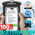 Waterproof Phone Pouch 2 Pack, 100% Waterproof Phone Case Dry Bag with Lanyard for iPhone 15 14 13 12 Pro Max Plus Samsung Galaxy S24 S23 Ultra-Be...