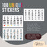 25 Manila Index Card Dividers 4x6 - Index Card Organizer Dividers with Tabs & 108 Stickers for Index Cards 4x6 - Recipe Card Dividers, Note Card O...