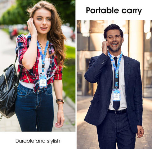 Sea Turtle ID Badge Holder with Lanyard, Marine Life Theme Retractable Badge Reel Clip and Detachable Lanyards with Card Holder Protector for Nurs...