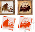 GSS Designs Mountain Forest Wolf Stencils (2 Pack) - Reusable Woodland Animal Stencil (12x12Inch) for Painting on Wood Wall Garden Flag Fabric Can...